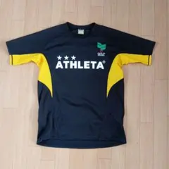 ATHLETA プラシャツ 黒/黄色L