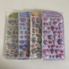 ディズニー コットンパフィ シール 4点セット