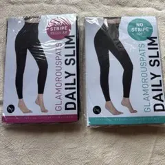 グラマラスパッツ２本　L-LL Daily Slim 黒