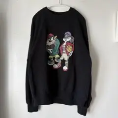 LOONEY TUNES バスケットボール スウェット L ブラックのサムネイル