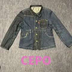 CEPO セポ　デニムジャケット　パッチワーク風　M