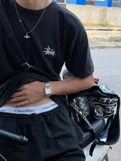 【90s】old stussy黒 Tシャツ s