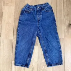 GU ジーユー ハイウエスト ストレートジーンズ 110