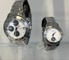 【未使用美品】GUESS ペアウォッチ クォーツ 腕時計 2本セット箱無しのサムネイル