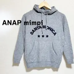 ANAP mimpi アナップミンピ　ニット　パーカー　グレー　プリントのサムネイル