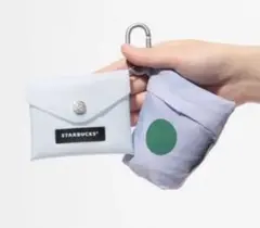 スターバックス　2層式TOGO ECOバッグ&カードケース　ブルー