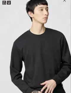 ユニクロ　エアリズムコットンクルーネックTシャツ　XL 黒