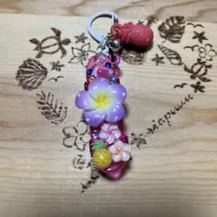 ハンドメイド　スケボーキーホルダー　夏92