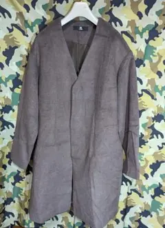 CAMBIO ウールノーカラーコート