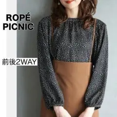 【ROPÉ PICNIC】2WAY 前後 プチハイ ブラウス 長袖のサムネイル