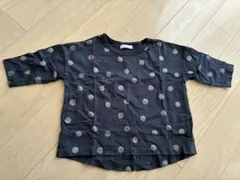 CLOUDY FINE LATER ネイビー ドット柄