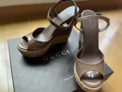 ☆GUCCI ウェッジソールサンダル☆╰(*´︶`*)╯♡