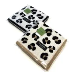 新品　ケイトスペード タオルハンカチ レオパード柄　個包装　大きめサイズ