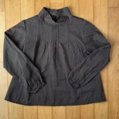 新品 サマンサモスモス シャツ ブラウス 綿 ストライプ柄