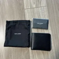 SAINT LAURENT ブラック 二つ折り財布