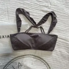 新品未使用 ALEXIA STAM アリシアスタン モカ フリルビキニトップ　Sのサムネイル