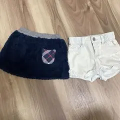 babyGap デニムパンツとリバーシブルスカート2枚セット