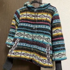 エスニック　裏起毛ジャケット