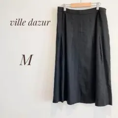 ville dazur ビルダジュール　セミフレアースカート　ブラックのサムネイル