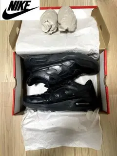 ナイキ　エアマックス　SC LEA ブラック　黒　レザー　ローカット　NIKE