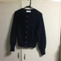 Nolley’s Sophi ネイビー パールボタン 長袖カーディガン