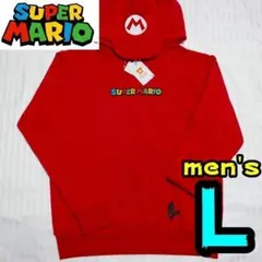 【新品】マリオ　パーカー　L　メンズ　なりきり　ハロウィン　スーパーマリオ