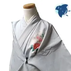 C3 ちどり屋 着物 袷 付け下げ 紫 扇面 - メルカリ
