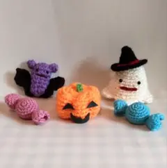 あみぐるみ ハンドメイド ハロウィン かぼちゃ おばけ 33333