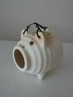 【中古】蚊取り線香用　ブタさん　陶器　昭和レトロ