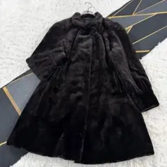 美品 サガミンク シェアード ファーコート 本毛皮 XL相当 AA395