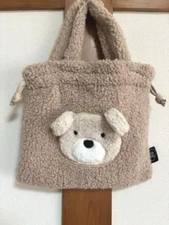 モコモコ クマ ショルダーバッグ ベージュ ボア Ricca ricca