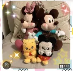 新品⭐️ ディズニー　ぬいぐるみ　マスコット　 ミッキー、ミニー、プー