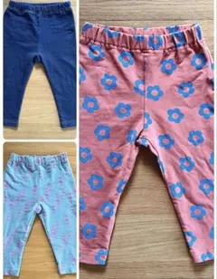 80㎝　レギンス 3点セット　（マーキーズ 2点、西松屋 1点）