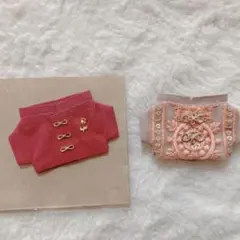 10cm用　ぬい服　シャツ2点