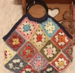 カラフルグラニー繋ぎbagパッチワーク風