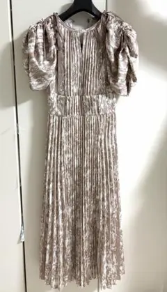 snidel 2WAYボリュームスリーブプリントワンピース サイズ1