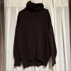 スピックアンドスパン　カシミヤ混　 タートルネック ニット　プルオーバー