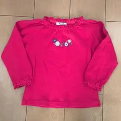 【極美品】familiar グレー長袖カットソー 100cm