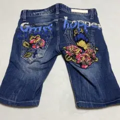 Grasshopper 花柄刺繍 ショートパンツ 26