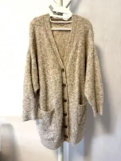 SamansaMos2 ニットカーディガン ベージュ