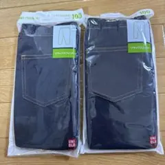 ユニクロ 10分丈レギンス ネイビー 100