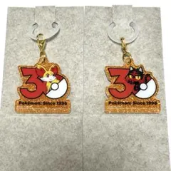 ポケモン 30周年 ロゴマスコット2アクリルキーホルダー フォッコ ニャビー