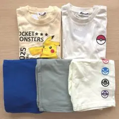 キッズ 120 Pokemon ポケットモンスター Tシャツ パンツ まとめ売りのサムネイル
