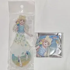 わんだふるぷりきゅあ　海風のリゾート　猫屋敷ユキ　アクスタスタンド 缶バッジ