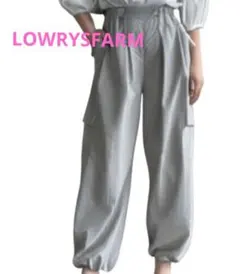 LOWRYSFARM 美品 カーゴパンツ トレンド ゆったり 人気 体型カバー