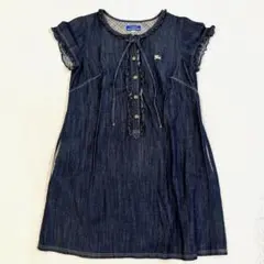 BURBERRY BLUE LABEL デニムワンピース フリル 半袖 リボンのサムネイル