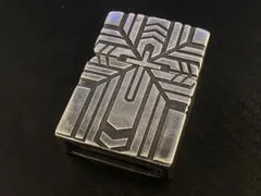 2004年製 ZIPPO ジッポー クロスメタル クラッシュ加工 火花OK - メルカリ