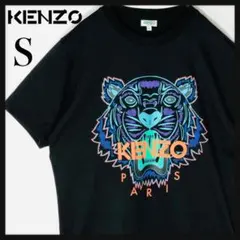 【人気モデル】 ケンゾー タイガーロゴ ビックロゴ Tシャツ 定番カラー S 黒