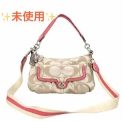 COACH コーチ ショルダーバッグ シグネチャー ハンドバッグ ターンロック