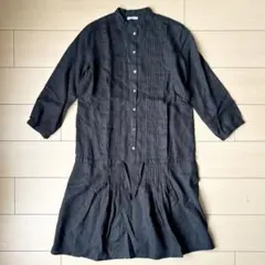 美品　フォグリネンワーク　fog linen work リネンタックワンピース